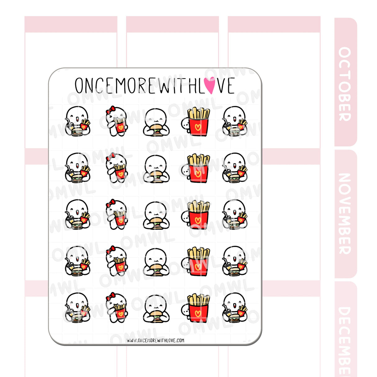 Pegatina de comida chatarra 2.0 de Supersize Me!