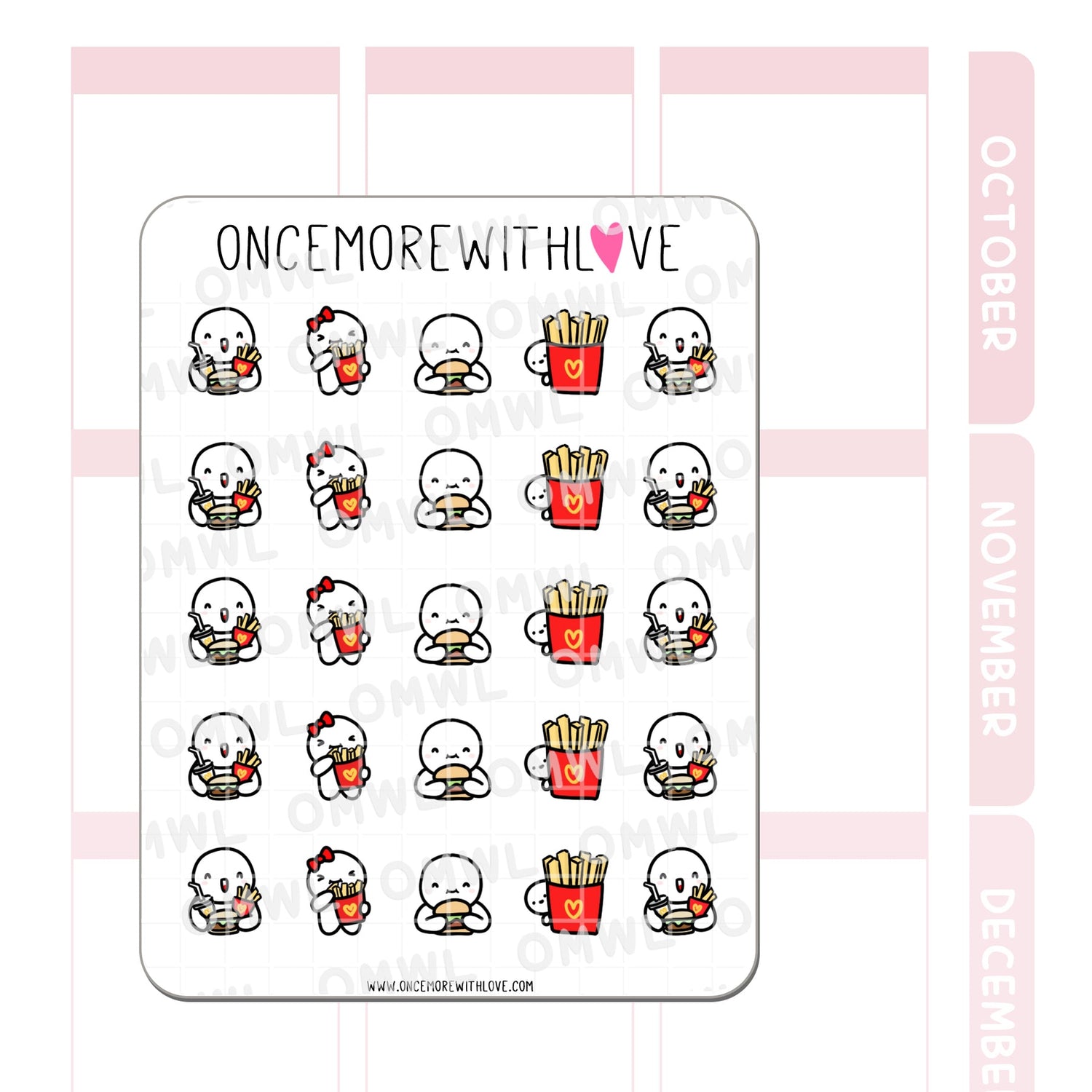 Pegatina de comida chatarra 2.0 de Supersize Me!