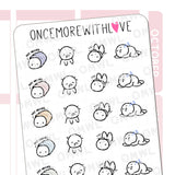 M744 Too Tired To Move Munchkin Planner Stickers