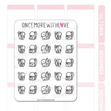 M747 Living With Your Demons Munchkin Planner Sticker