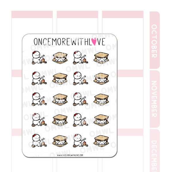 M893 S'mores Munchkin Planner Stickers
