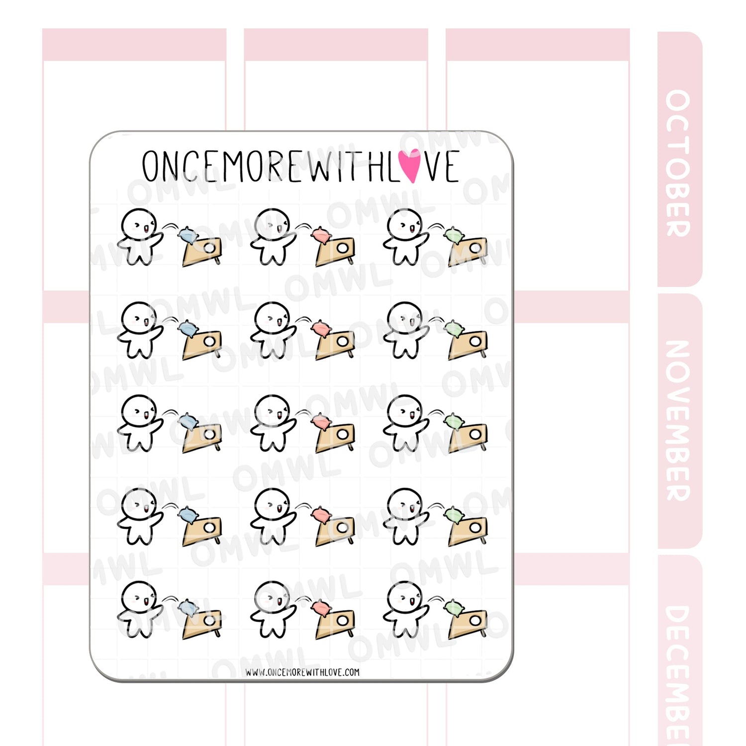 M894 Cornhole Planner Sticker