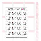 M977 I Give Up Defeated Planner Sticker