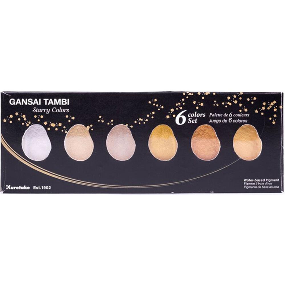 Kuretake Gansai Tambi Starry Colors 6 Color Set