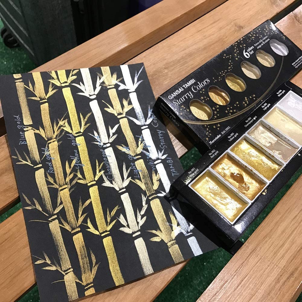 Kuretake Gansai Tambi Starry Colors 6 Color Set