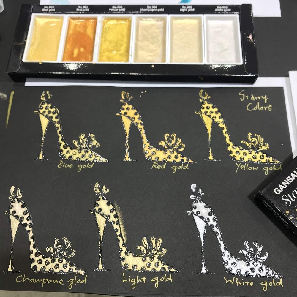 Kuretake Gansai Tambi Starry Colors 6 Color Set