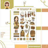 PaperaicaShop Tavern Girl Stickers