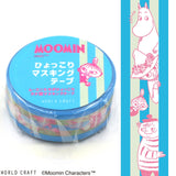 Moomin Washi Tape Blue Border