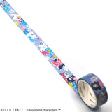 Moomin Washi Tape Flower Blue