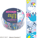 Moomin Washi Tape Flower Blue