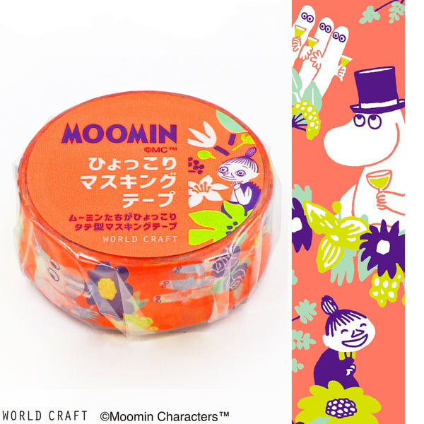 Moomin Washi Tape Flower Orange