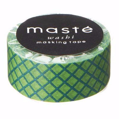 Green Yellow Check Japanese Washi Tape • Basic Masté Masking Tape