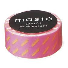 Neon Pink Line Japanese Washi Tape • Basic Masté Masking Tape