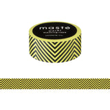 Yellow Chevron Japanese Washi Tape • Basic Masté Masking Tape
