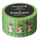 Pokefasu Pokerface masté® Collab' Japanese Washi Tape • Masté Masking Tape