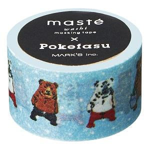 Pokefasu Pokerface masté® Collab' Japanese Washi Tape • Masté Masking Tape