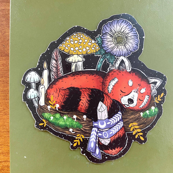 Magical Red Panda Sticker