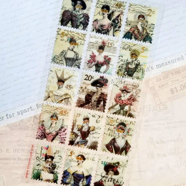 Masquerade Stamps Sticker Sheet