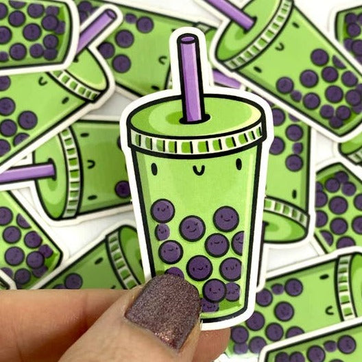 Matcha Bubble Tea Mini Sticker