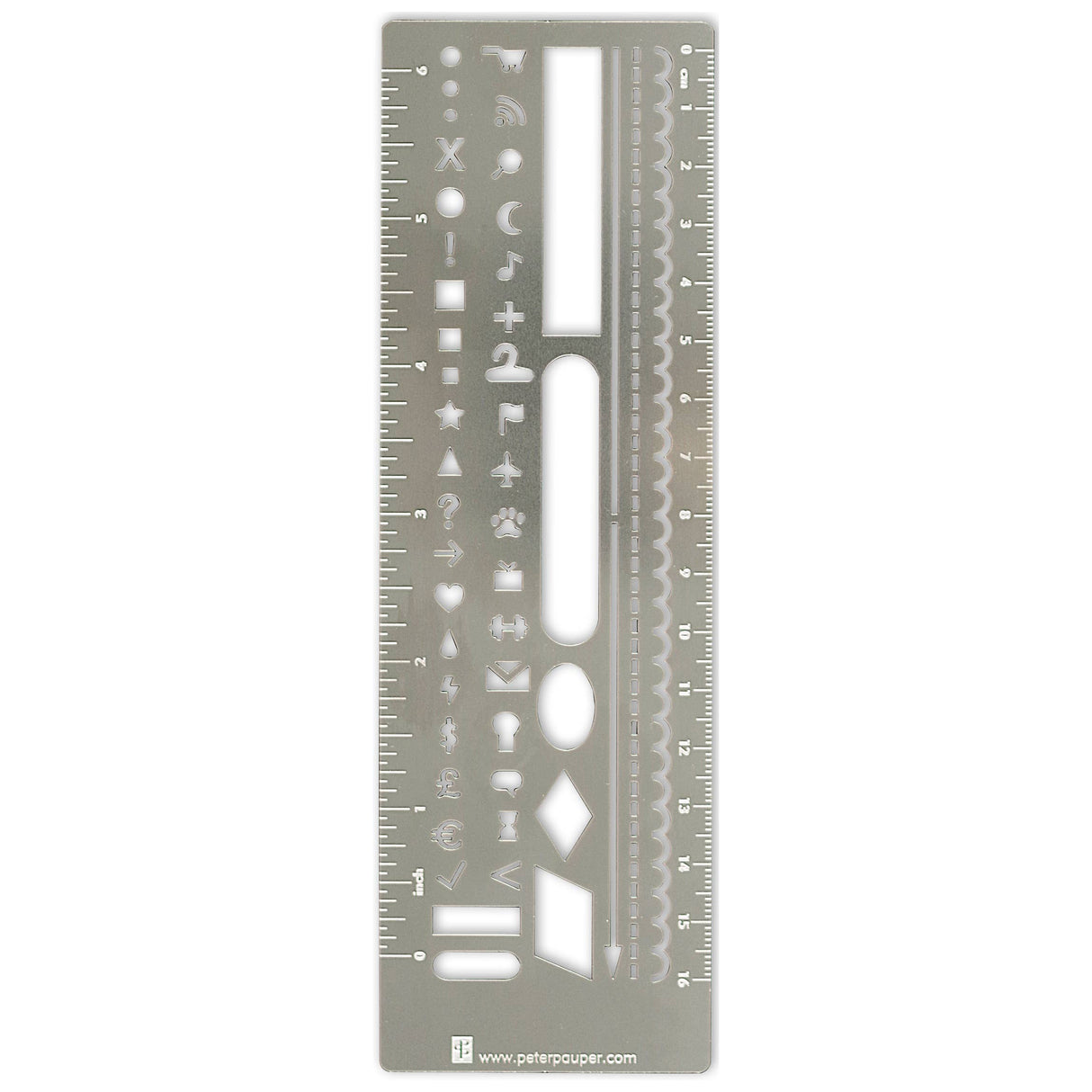 Metal Stencil Bookmark Bujo