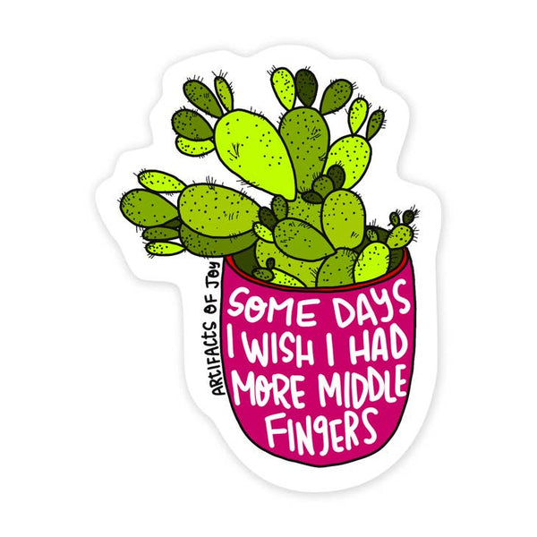 Middle Fingers Sticker