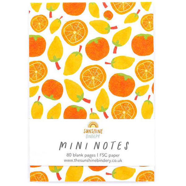 Orange & Lemon Notepad Mini Notes A7
