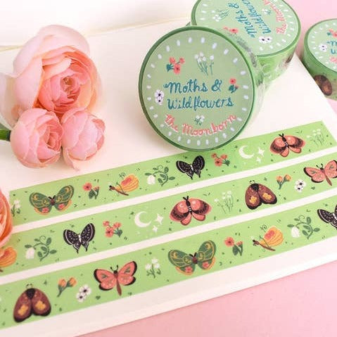 Moths & Wildflowers Washi Tape