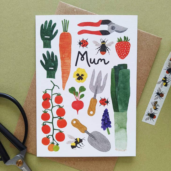 Mum Gardening Card