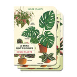 Houseplants Mini Notebook Set 3/Pkg Cavallini & Co.