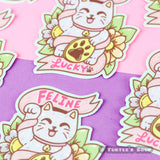 Maneki Neko Feline Lucky Cat Fortune Cat Vinyl Sticker