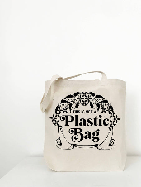 Not a Plastic Bag Canvas Tote. Sorry plastic. We've found someone else. 