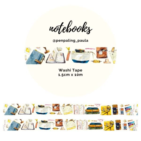 Notebooks Washi Tape