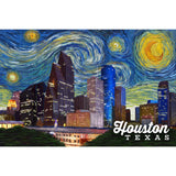 Houston Texas Starry Night Series Notecard