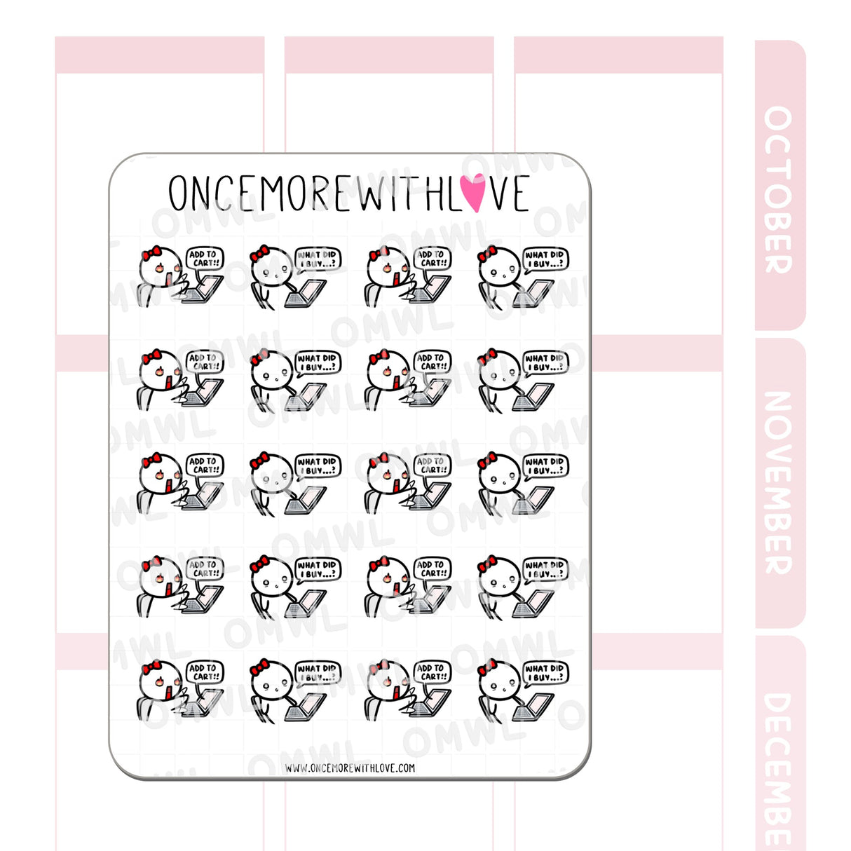 M1168 Panic Shopping Sticker