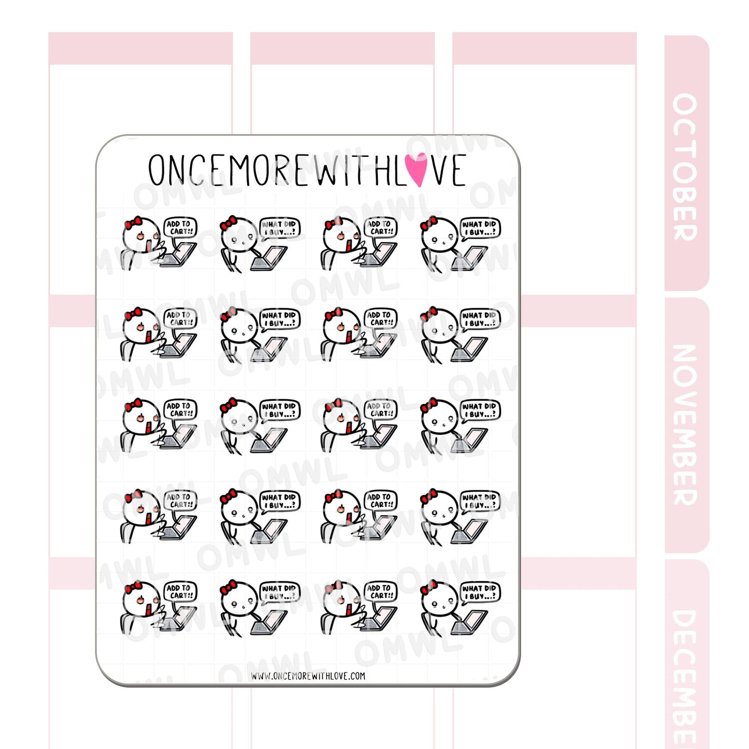 M1168 Panic Shopping Sticker