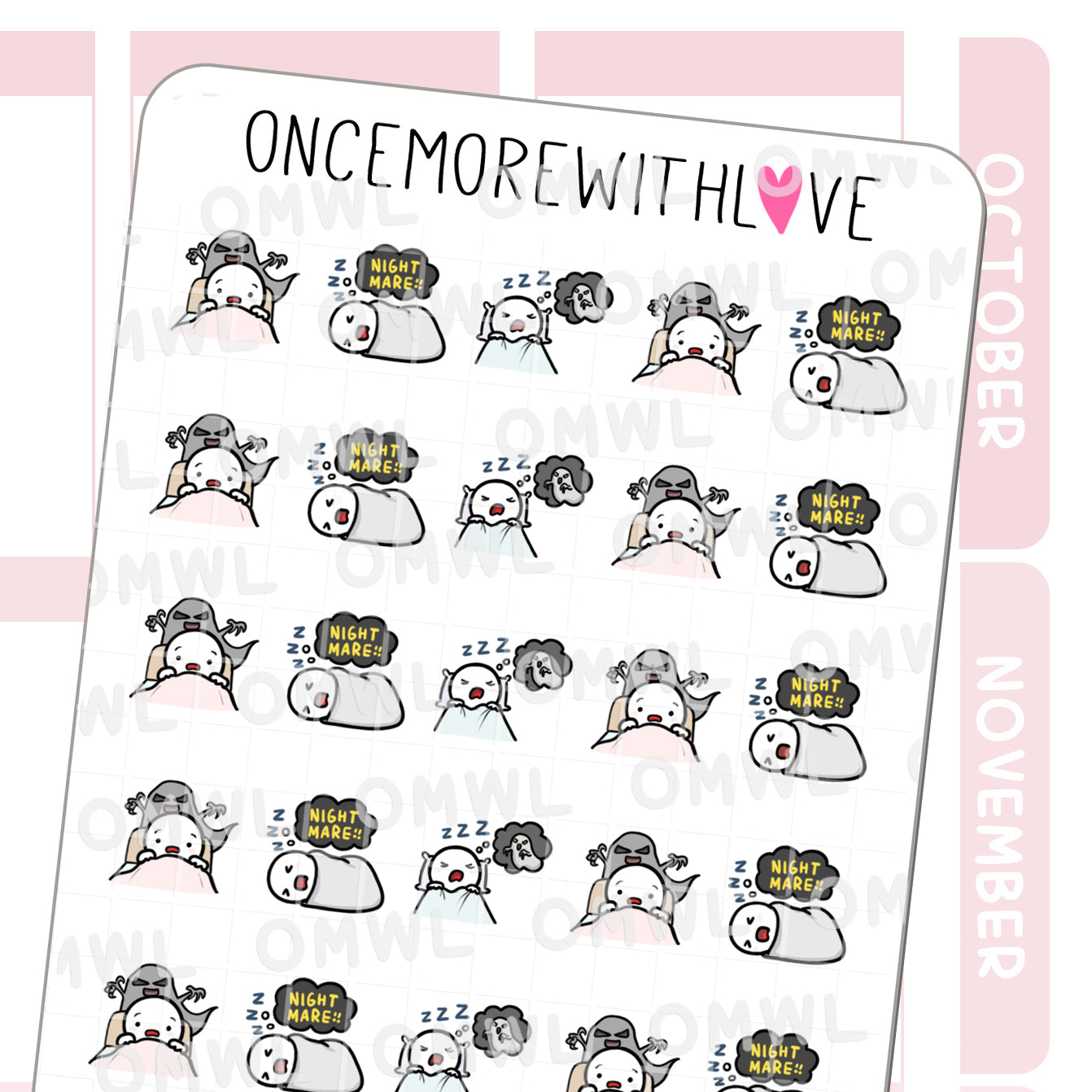 Pegatina de pesadillas M1176