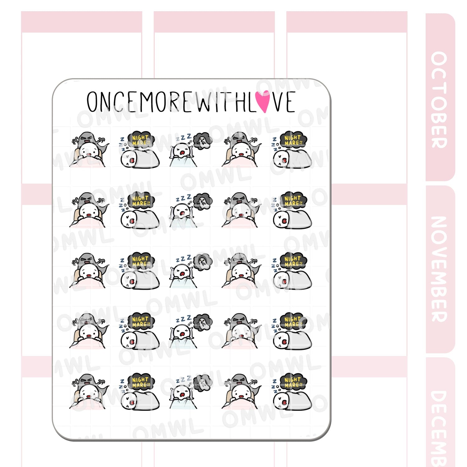 Pegatina de pesadillas M1176