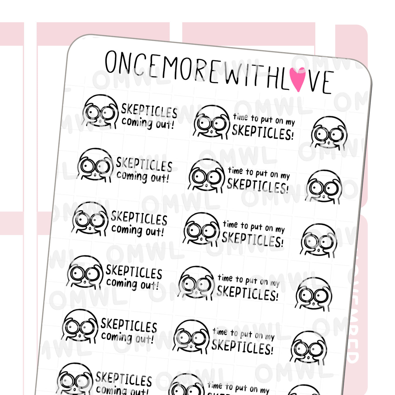 Pegatina M1214 de los escépticos