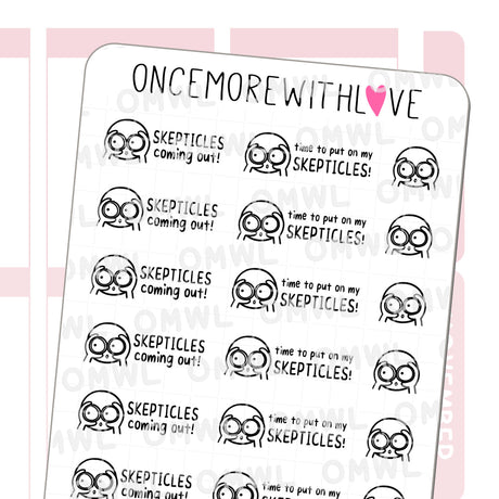 Pegatina M1214 de los escépticos