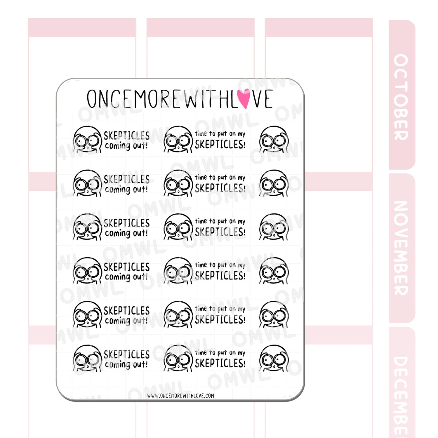 Pegatina M1214 de los escépticos