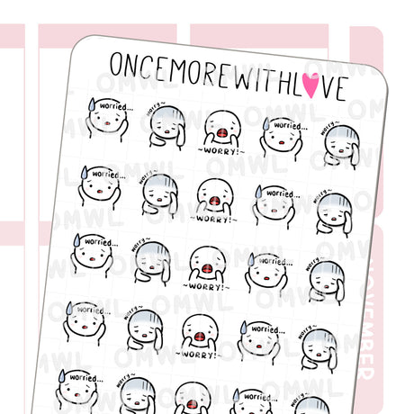 Pegatina de preocupación M1218