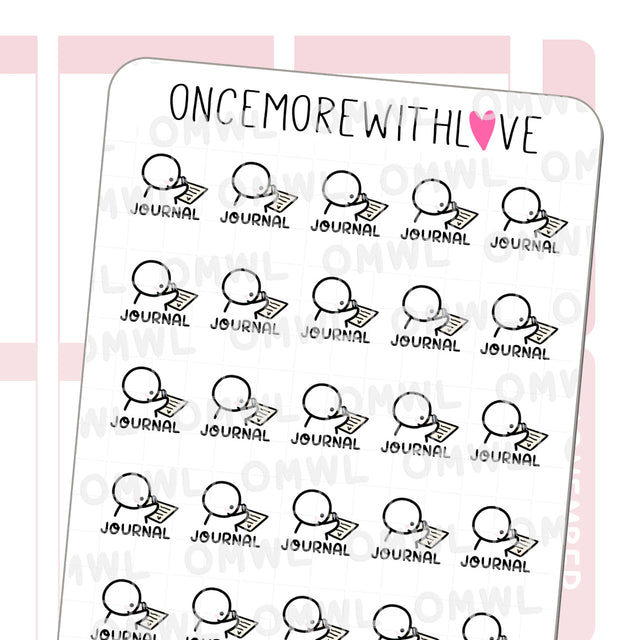 Once More With Love - M1162 Journal Sticker