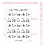 Once More With Love - M1162 Journal Sticker OMWL