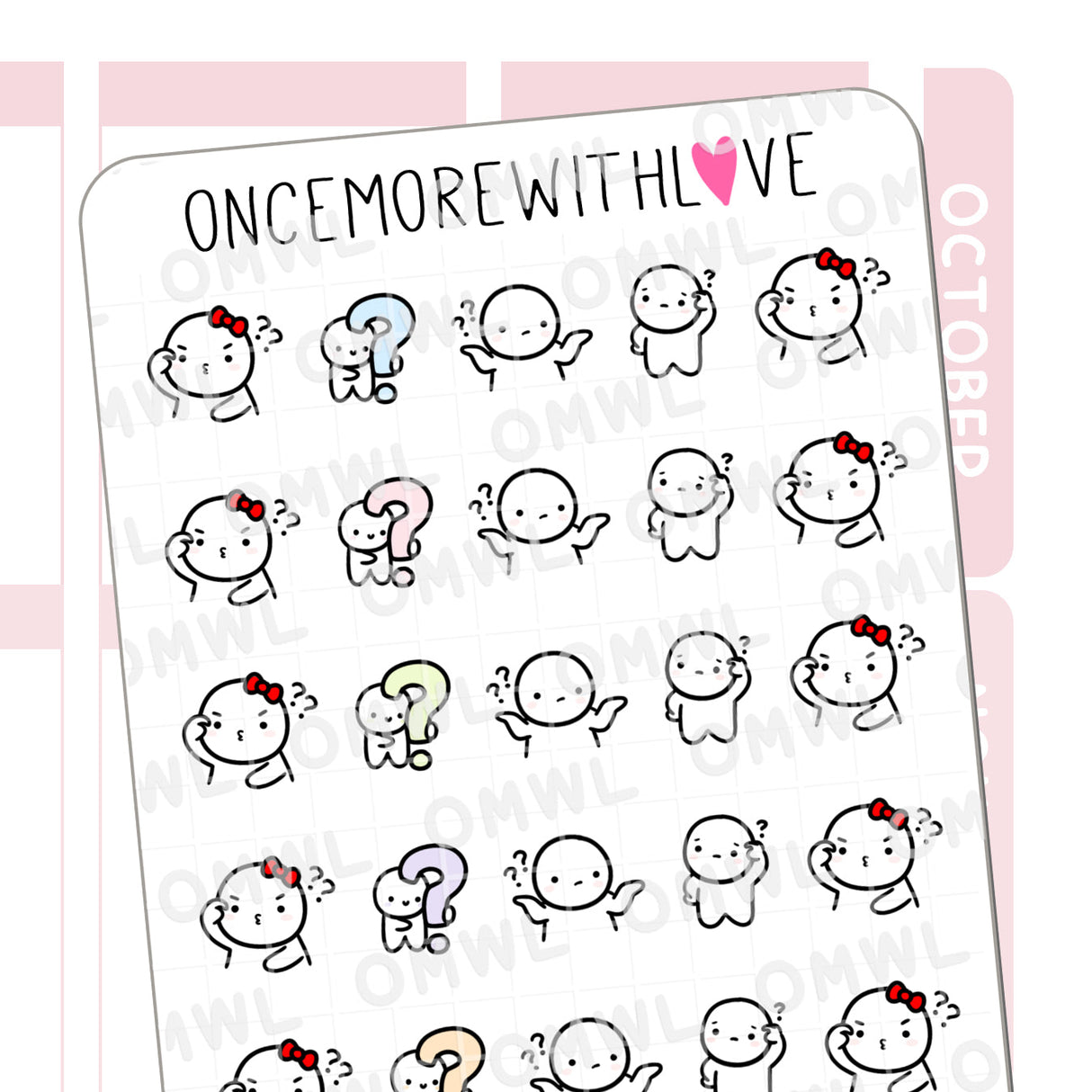 Once More With Love - M1170 Confused 2.0 Sticker