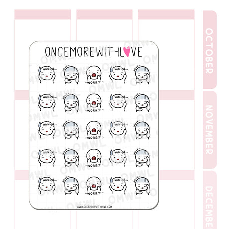 Once More With Love - M1218 Worry Sticker