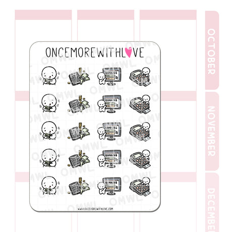 Once More With Love - M1219 Budgeting Sticker