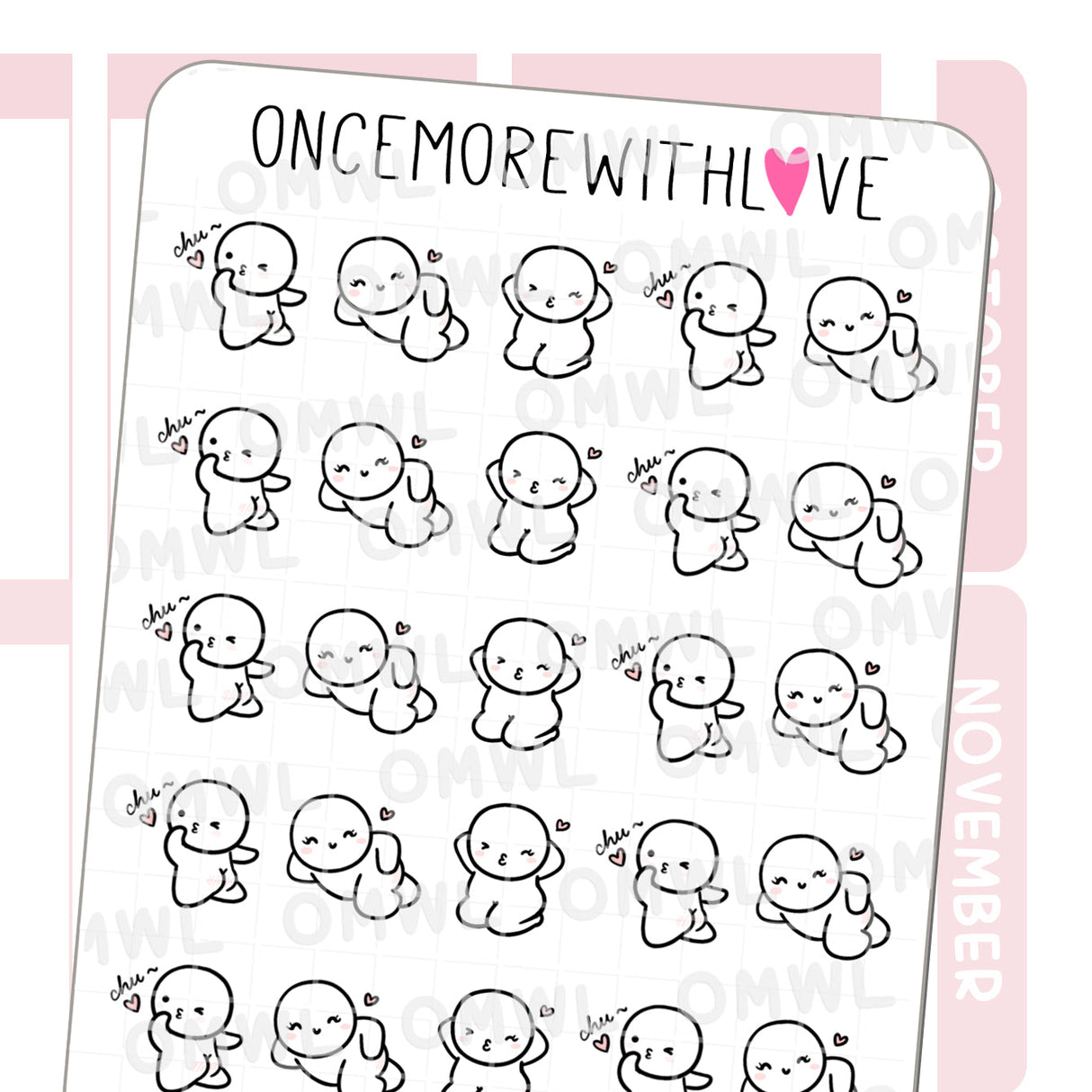 Once More With Love - M1271 Sexy Time Planner Sticker