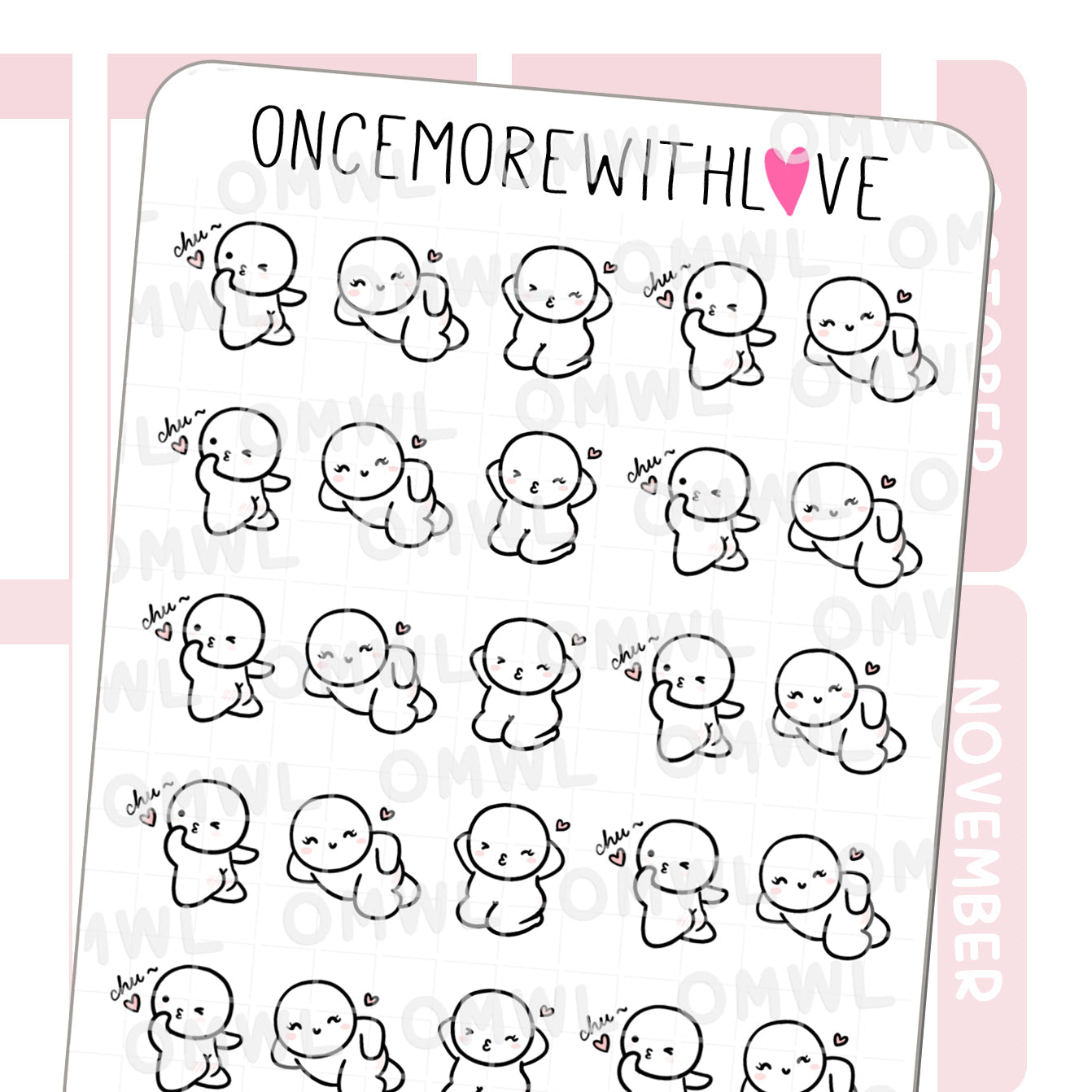 Once More With Love - M1271 Sexy Time Planner Sticker
