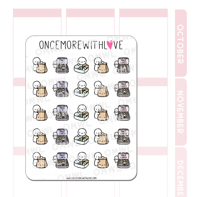 Once More With Love - M1277 Pack Lunch Planner Sticker