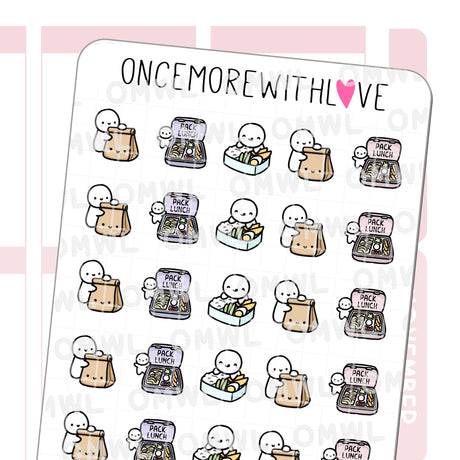 Once More With Love - M1277 Pack Lunch Planner Sticker
